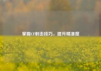 掌握CF射击技巧，提升精准度