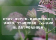 包含两个不相关的主题，推测你想重点突出CSGO内战片段，以下标题可供参考，，CSGO内战片段，热血与策略的激情碰撞