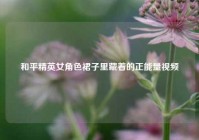 和平精英女角色裙子里藏着的正能量视频