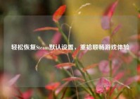 轻松恢复Steam默认设置，重拾顺畅游戏体验