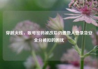 穿越火线，账号密码被改后仍遭他人登录及安全分被扣的困扰