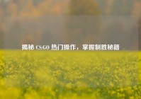 揭秘 CS:GO 热门操作，掌握制胜秘籍