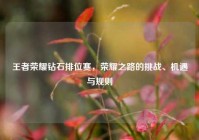 王者荣耀钻石排位赛，荣耀之路的挑战、机遇与规则