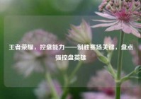 王者荣耀，控盘能力——制胜赛场关键，盘点强控盘英雄