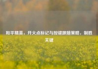 和平精英，开火点标记与按键跟随策略，制胜关键