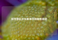 探寻奥运会全赛事回放观看渠道