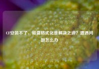 CF安装不了，磁盘格式化是解决之道？遭遇问题怎么办