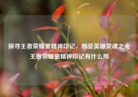 探寻王者荣耀里精神印记，感受英雄灵魂之光王者荣耀里精神印记有什么用