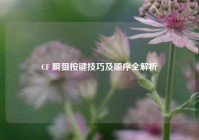 CF 瞬狙按键技巧及顺序全解析