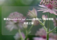 解决Steamfailed to load steamui错误FAI，畅享顺畅游戏之旅