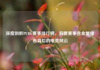 深度剖析PUBG赛事排行榜，洞察赛事含金量排名背后的电竞风云