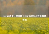 CSGO内格夫，竞技场上的火力担当与职业赛场表现