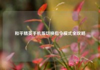 和平精英手机版切换指令模式全攻略