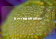 让 CSGO 画面更鲜艳的秘诀
