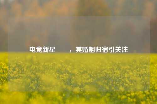 电竞新星玥玥，其婚姻归宿引关注
