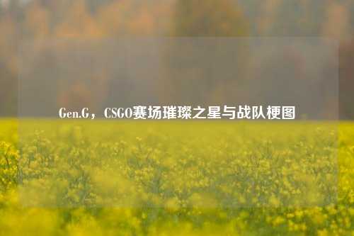 Gen.G，CSGO赛场璀璨之星与战队梗图