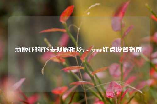新版CF的FPS表现解析及v - game红点设置指南