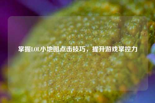 掌握LOL小地图点击技巧，提升游戏掌控力