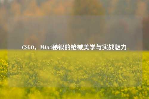 CSGO，M4A4秘银的枪械美学与实战魅力