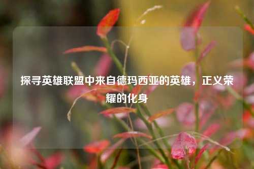 探寻英雄联盟中来自德玛西亚的英雄，正义荣耀的化身