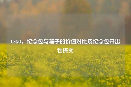 CSGO，纪念包与箱子的价值对比及纪念包开出物探究