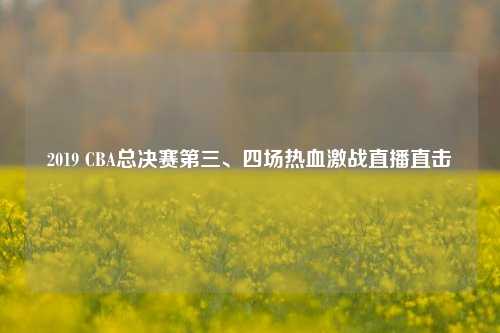 2019 CBA总决赛第三、四场热血激战直播直击