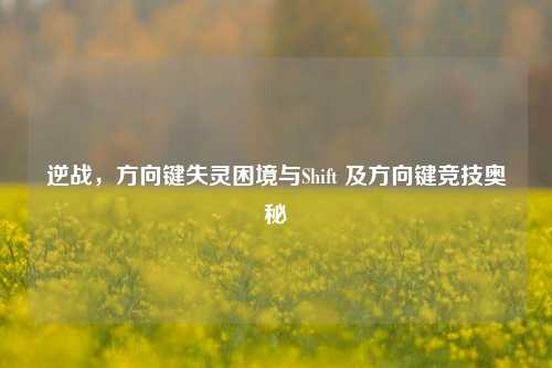 逆战，方向键失灵困境与Shift 及方向键竞技奥秘