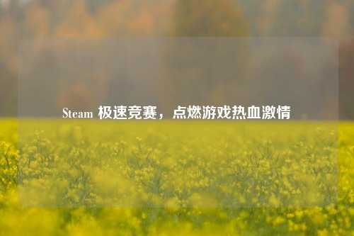 Steam 极速竞赛，点燃游戏热血激情