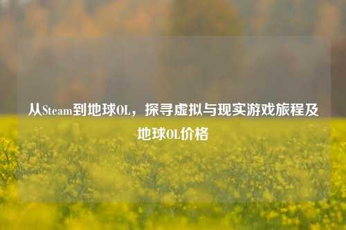 从Steam到地球OL，探寻虚拟与现实游戏旅程及地球OL价格
