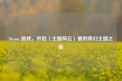 Steam 游戏，开启〈王国风云〉里的奇幻王国之旅