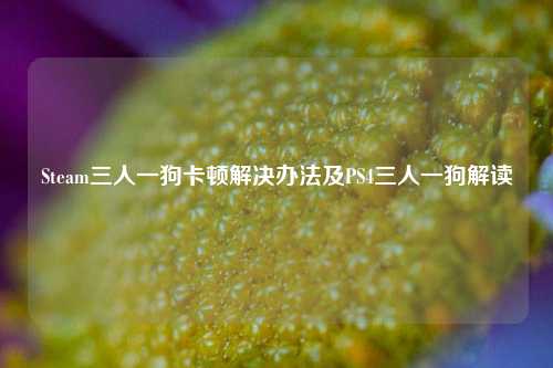 Steam三人一狗卡顿解决办法及PS4三人一狗解读