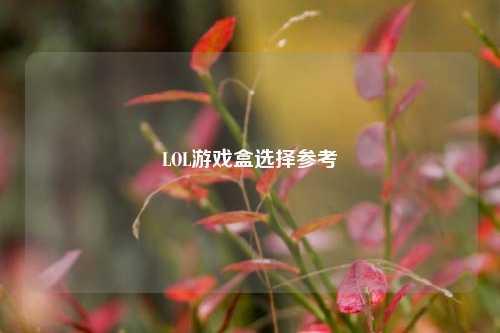 LOL游戏盒选择参考