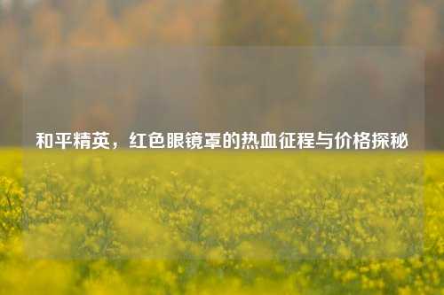 和平精英，红色眼镜罩的热血征程与价格探秘