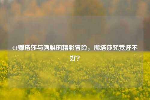 CF娜塔莎与阿雅的精彩冒险，娜塔莎究竟好不好？