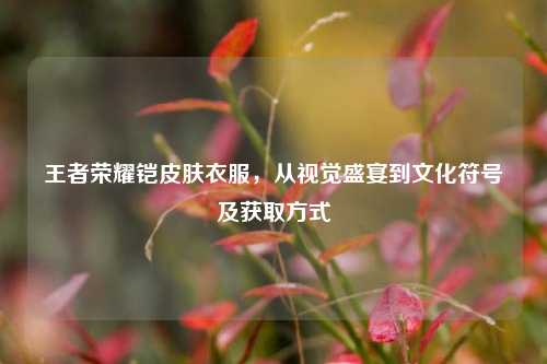 王者荣耀铠皮肤衣服，从视觉盛宴到文化符号及获取方式