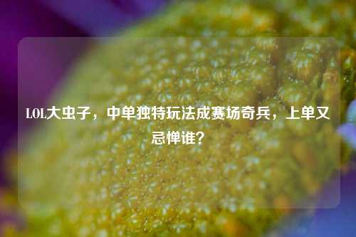 LOL大虫子，中单独特玩法成赛场奇兵，上单又忌惮谁？