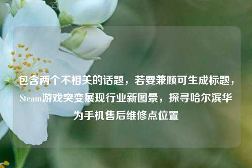 包含两个不相关的话题，若要兼顾可生成标题，Steam游戏突变展现行业新图景，探寻哈尔滨华为手机售后维修点位置