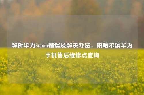 解析华为Steam错误及解决办法，附哈尔滨华为手机售后维修点查询