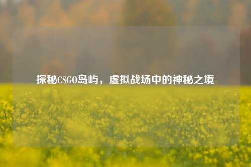 探秘CSGO岛屿，虚拟战场中的神秘之境