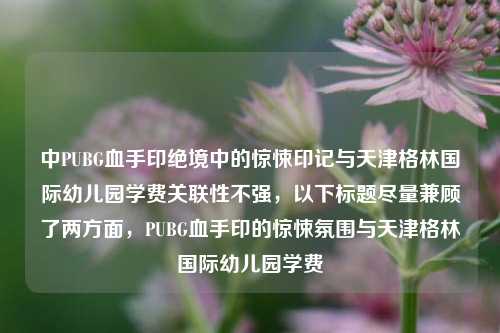 中PUBG血手印绝境中的惊悚印记与天津格林国际幼儿园学费关联性不强，以下标题尽量兼顾了两方面，PUBG血手印的惊悚氛围与天津格林国际幼儿园学费