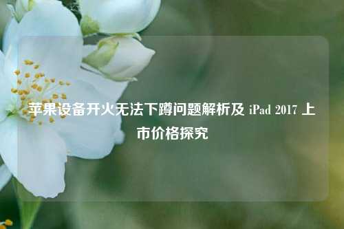苹果设备开火无法下蹲问题解析及 iPad 2017 上市价格探究