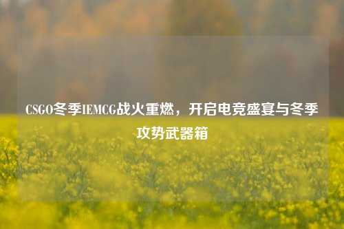 CSGO冬季IEMCG战火重燃，开启电竞盛宴与冬季攻势武器箱