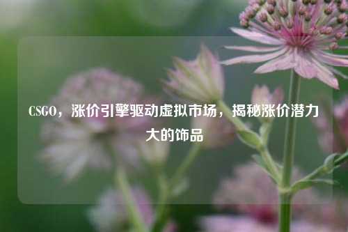 CSGO，涨价引擎驱动虚拟市场，揭秘涨价潜力大的饰品