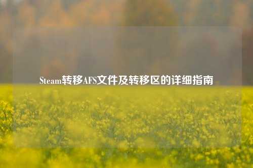 Steam转移AFS文件及转移区的详细指南