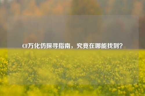 CF万化仿探寻指南，究竟在哪能找到？