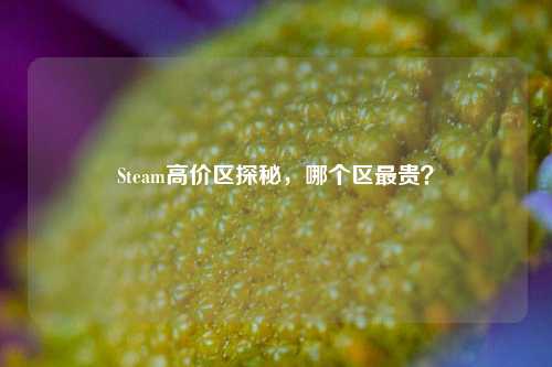 Steam高价区探秘，哪个区最贵？