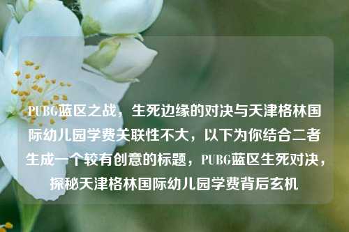 PUBG蓝区之战，生死边缘的对决与天津格林国际幼儿园学费关联性不大，以下为你结合二者生成一个较有创意的标题，PUBG蓝区生死对决，探秘天津格林国际幼儿园学费背后玄机