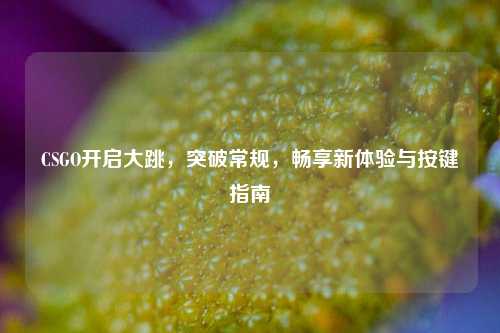 CSGO开启大跳，突破常规，畅享新体验与按键指南