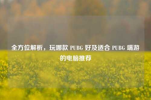 全方位解析，玩哪款 PUBG 好及适合 PUBG 端游的电脑推荐
